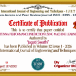 ANTENNA PERFORMANCE PREDICTION USING MACHINE LEARNING | IJET – Volume 12 Issue 1 | IJET-V12I1P27