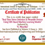 Real-Time Stress Detection in Wearable Devices Using HRV-Based Machine Learning Models | IJET – Volume 11 Issue 6 | IJET-V11I6P17