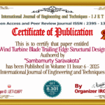 Wind Turbine Blade Trailing Edge Structural Design | IJET – Volume 11 Issue 6 | IJET-V11I6P7