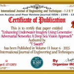 Enhancing Underwater Imagery Using Generative Adversarial Networks: A Deep Sea Vision Approach | IJET – Volume 11 Issue 6 | IJET-V11I6P16