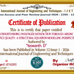 UNDERSTANDING PASSENGER SATISFACTION THROUGH AIRLINE SERVICE QUALITY: A STRUCTURAL EQUATION MODELLING PERSPECTIVE | IJET – Volume 12 Issue 1 | IJET-V12I1P21